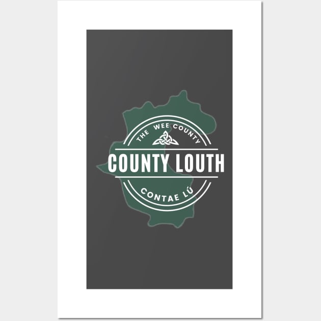 County Louth Map Wall Art by TrueCelt